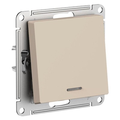 Выключатель 1-кл. AtlasDesign с подсветкой (сх.1а) 10AX мех. песочн. SE ATN001213 Выключатель 1-кл. AtlasDesign с подсветкой (сх.1а) 10AX мех. песочн. SE ATN001213