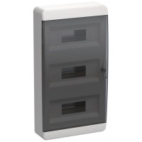 Корпус ЩРН-П-36 TEKFOR IP41 черн. прозр. дверь пластик. IEK TF5-KP12-N-36-41-K01-K03