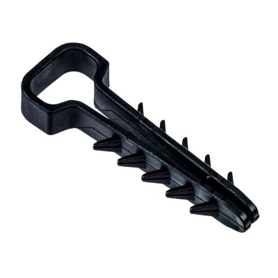 Дюбель-хомут 6х12мм для плоского кабеля нейлон черн. (уп.25шт) IEK UDH14-06-12-025-K02 Дюбель-хомут 6х12мм для плоского кабеля нейлон черн. (уп.25шт) IEK UDH14-06-12-025-K02