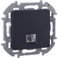 Розетка телефонная Inspiria RJ11 механизм антрацит IEK 673823