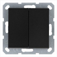 Переключатель перекрестный 2-кл. 10А IP20 механизм антрацит Jasmart G3014B