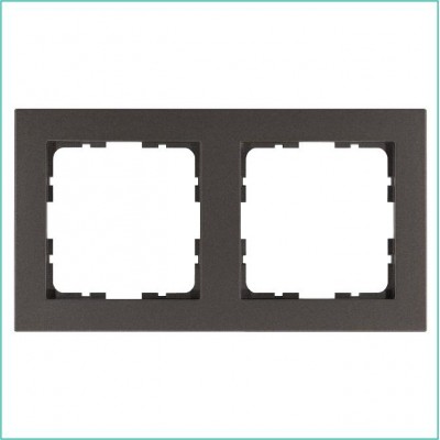 Рамка 2-м G-Classic мокко Jasmart G1002Z