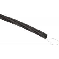 Труба гофрированная d16мм с протяжкой безгалоген. трудногорючая (FRHF) черн. (уп.100м) Эра Б0068906