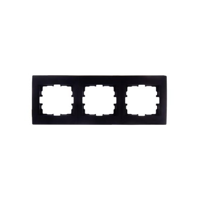 Рамка 3-м Karina горизонт. черн. бархат LEZARD 707-4200-148 Рамка 3-м Karina горизонт. черн. бархат LEZARD 707-4200-148