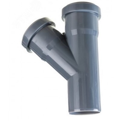 Тройник 50 45 град, канализационный