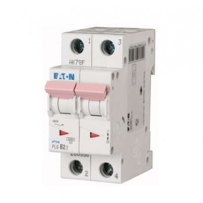 Выключатель автоматический модульный 2п C 1А 6кА PL6-C1/2 EATON 164817 Выключатель автоматический модульный 2п C 1А 6кА PL6-C1/2 EATON 164817