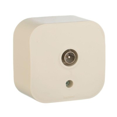 Розетка телевизионная TV 1-м ОП Quteo IP20 с топологией "звезда" сл. кость IEK 782245 Розетка телевизионная TV 1-м ОП Quteo IP20 с топологией "звезда" сл. кость IEK 782245