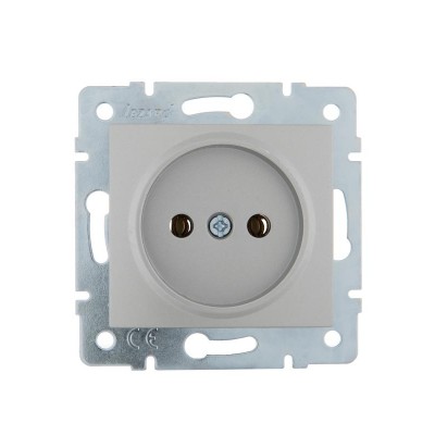 Розетка 1-м СП Karina 16А IP20 без заземл. термопласт механизм матов. серебр. LEZARD 707-4388-121B Розетка 1-м СП Karina 16А IP20 без заземл. термопласт механизм матов. серебр. LEZARD 707-4388-121B