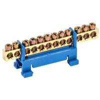 Шина нулевая на DIN-изол. "Стойка" ШНИ 6х9-12-С-С IEK YNN10-69-12P-K07