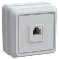 Розетка телефонная 1-м ОП Октава РТ20-ОБ IP20 бел. IEK ETO10-K01-DC Розетка телефонная 1-м ОП Октава РТ20-ОБ IP20 бел. IEK ETO10-K01-DC