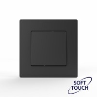 Переключатель перекрестный 1-кл. СП Pixel IP20 механизм карбон TOKOV ELECTRIC TKE-PX-P1R-C14