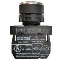 Кнопка нажимная круглая черн. с вертикальной стрелкой B100DH-0D EMAS B100DHOD