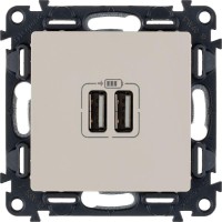 Розетка USB 2-м Valena Life 240В/5В 1500мА с лицев. панелью механизм сл. кость Leg 753512 Розетка USB 2-м Valena Life 240В/5В 1500мА с лицев. панелью механизм сл. кость Leg 753512
