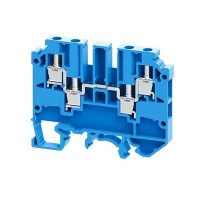 Клемма с четырьмя контактами винтовая OptiClip СMC-2.5-QUATTRO-(0.2-4)-I-BU син. КЭАЗ 289794