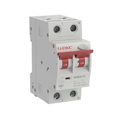 Выключатель автоматический дифференциального тока 2п (1P+N) C 50А 30мА тип A 6кА MDR63N YON MDR63N-1N2C50-A Выключатель автоматический дифференциального тока 2п (1P+N) C 50А 30мА тип A 6кА MDR63N YON MDR63N-1N2C50-A