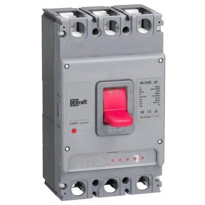 Выключатель автоматический 3п 400А 50кА ВА-335E электрон. расцеп. DEKraft 22504DEK Выключатель автоматический 3п 400А 50кА ВА-335E электрон. расцеп. DEKraft 22504DEK