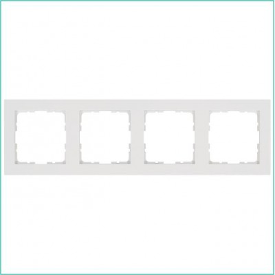 Рамка 4-м G-Classic бел. глянцевый Jasmart G1004W