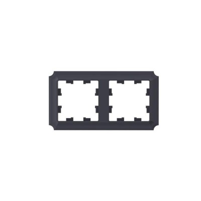 Рамка 2-м AtlasDesign Antique универс. карбон SE ATN101002