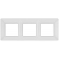 Рамка 3-м Elegance 14-5003-01М для розеток и выключателей матов. бел. Эра Б0065816