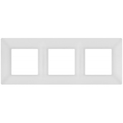 Рамка 3-м Elegance 14-5003-01М для розеток и выключателей матов. бел. Эра Б0065816