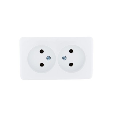 Розетка 2-м ОП Viola 16А IP20 без заземл. бел. LEZARD 751-0200-128 Розетка 2-м ОП Viola 16А IP20 без заземл. бел. LEZARD 751-0200-128