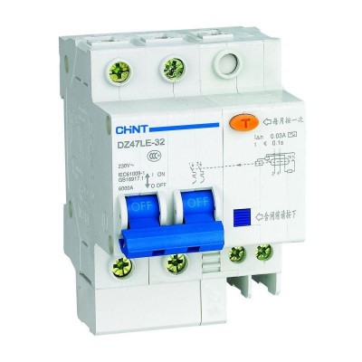 Выключатель автоматический дифференциального тока 2п С 10А 30мА тип AC 6кА DZ47LE-32 CHINT 199629 Выключатель автоматический дифференциального тока 2п С 10А 30мА тип AC 6кА DZ47LE-32 CHINT 199629