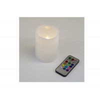Фигура LED "Свеча" ULD-F052 RGB RC CANDLE на батарейках 2АА (не в/к). 7.5х10 см 1 светодиод. RGB свет пульт ДУ (в/к). Uniel UL-00007258