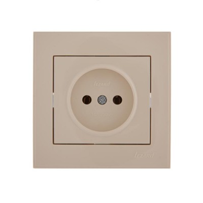 Розетка 1-м СП Rain 16А IP20 без заземл. керамика крем. LEZARD 703-0303-121 Розетка 1-м СП Rain 16А IP20 без заземл. керамика крем. LEZARD 703-0303-121