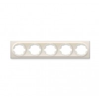 Рамка 5-м Florence беж. 1E52501301 OneKeyElectro 2172809
