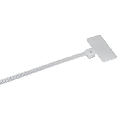 Хомут 2.5х200мм P6.6 маркерный бел. (уп.100шт) IEK UHH14-D025-200-100-K01