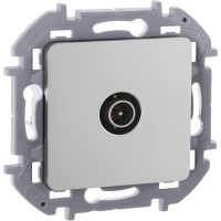 Розетка телевизионная оконечная TV Inspiria 10дБ 5-862мГц механизм алюм. IEK 673872
