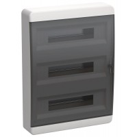 Корпус ЩРН-П-54 TEKFOR IP41 черн. прозр. дверь пластик. IEK TF5-KP12-N-54-41-K01-K03