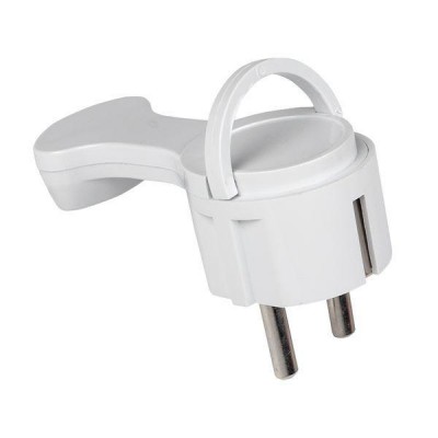 Вилка угловая плоская "СТЕЛС" 16А 250В с заземл. бел. PROxima EKF AVYF16-10-r Вилка угловая плоская "СТЕЛС" 16А 250В с заземл. бел. PROxima EKF AVYF16-10-r