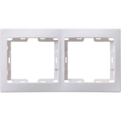 Рамка 2-м Кварта РГ-2-КБ горизонт. бел. IEK EMK20-K01-DM Рамка 2-м Кварта РГ-2-КБ горизонт. бел. IEK EMK20-K01-DM