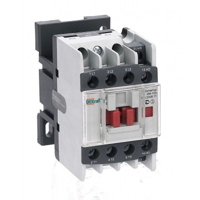 Контактор КМ-103 9А кат. 24В AC 1НО+1НЗ AC-3 DEKraft 22100DEK Контактор КМ-103 9А кат. 24В AC 1НО+1НЗ AC-3 DEKraft 22100DEK