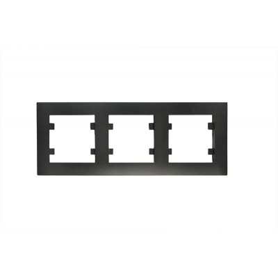 Рамка 3-м Karea RIZZ STAR чер. Makel 88054703