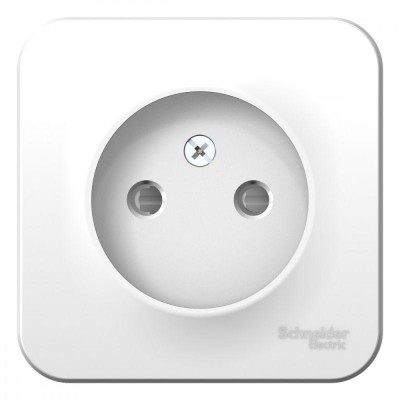 Розетка 1-м ОП Blanca 16А IP20 250В без заземл. защ. шторки с изолир. пластиной бел. SE BLNRA001111 Розетка 1-м ОП Blanca 16А IP20 250В без заземл. защ. шторки с изолир. пластиной бел. SE BLNRA001111