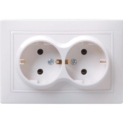 Розетка 2-м СП Кварта РС12-3-КБ 16А IP20 с заземл. без защ. шторок бел. IEK ERK24-K01-16-DM Розетка 2-м СП Кварта РС12-3-КБ 16А IP20 с заземл. без защ. шторок бел. IEK ERK24-K01-16-DM