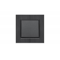 Выключатель 1-клав. Karea LINE STAR дым. металлик Makel 86050001