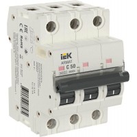 Выключатель автоматический модульный 3п C 50А M06N ARMAT IEK AR-M06N-3-C050 Выключатель автоматический модульный 3п C 50А M06N ARMAT IEK AR-M06N-3-C050