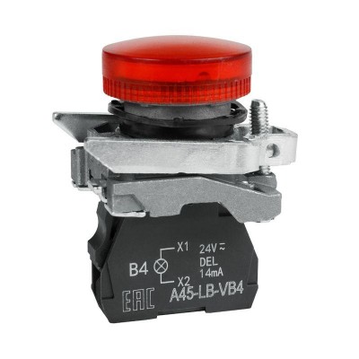 Лампа сигнальная OptiSignal D22 C4-L-B4 красн. металл 24VAC/DC XB4BVB4 КЭАЗ 332177 Лампа сигнальная OptiSignal D22 C4-L-B4 красн. металл 24VAC/DC XB4BVB4 КЭАЗ 332177