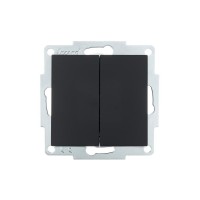 Выключатель 2-кл. СП Vesna механизм черн. бархат LEZARD 742-4288-101 Выключатель 2-кл. СП Vesna механизм черн. бархат LEZARD 742-4288-101