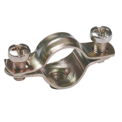 Скоба двухкомпонентная d10-11 для жестких труб метал. IEK CMA12-10-100