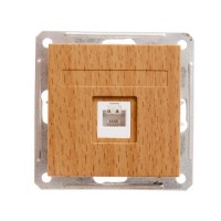 Розетка телефонная СП W59 RJ11 1А 160В механизм бук SchE RSI-152T-8-86 Розетка телефонная СП W59 RJ11 1А 160В механизм бук SchE RSI-152T-8-86