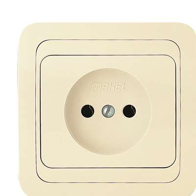 Розетка 1-м СП Mimoza 16А IP20 без заземл. крем./крем. Makel 25022 Розетка 1-м СП Mimoza 16А IP20 без заземл. крем./крем. Makel 25022