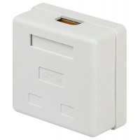 Розетка компьютерная 2-м RJ45 кат.5E неэкранир. Эра Б0056902