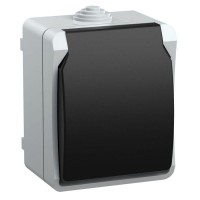 Розетка 1-м ОП Форс РСб20-3-ФСр 16А IP54 с заземл. с крышкой сер. IEK ERS12-K03-16-54-DC Розетка 1-м ОП Форс РСб20-3-ФСр 16А IP54 с заземл. с крышкой сер. IEK ERS12-K03-16-54-DC