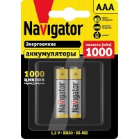 Аккумулятор AAA/HR03 94 462 NHR-1000-HR03-BP2 (блист.2шт) Navigator 94462 Аккумулятор AAA/HR03 94 462 NHR-1000-HR03-BP2 (блист.2шт) Navigator 94462