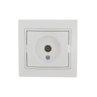 Розетка телевизионная оконечная TV СП Mira бел./бел. LEZARD 701-0202-130 Розетка телевизионная оконечная TV СП Mira бел./бел. LEZARD 701-0202-130