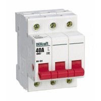 Выключатель-разъединитель 3п 40А ВН-102 DEKraft 17026DEK Выключатель-разъединитель 3п 40А ВН-102 DEKraft 17026DEK